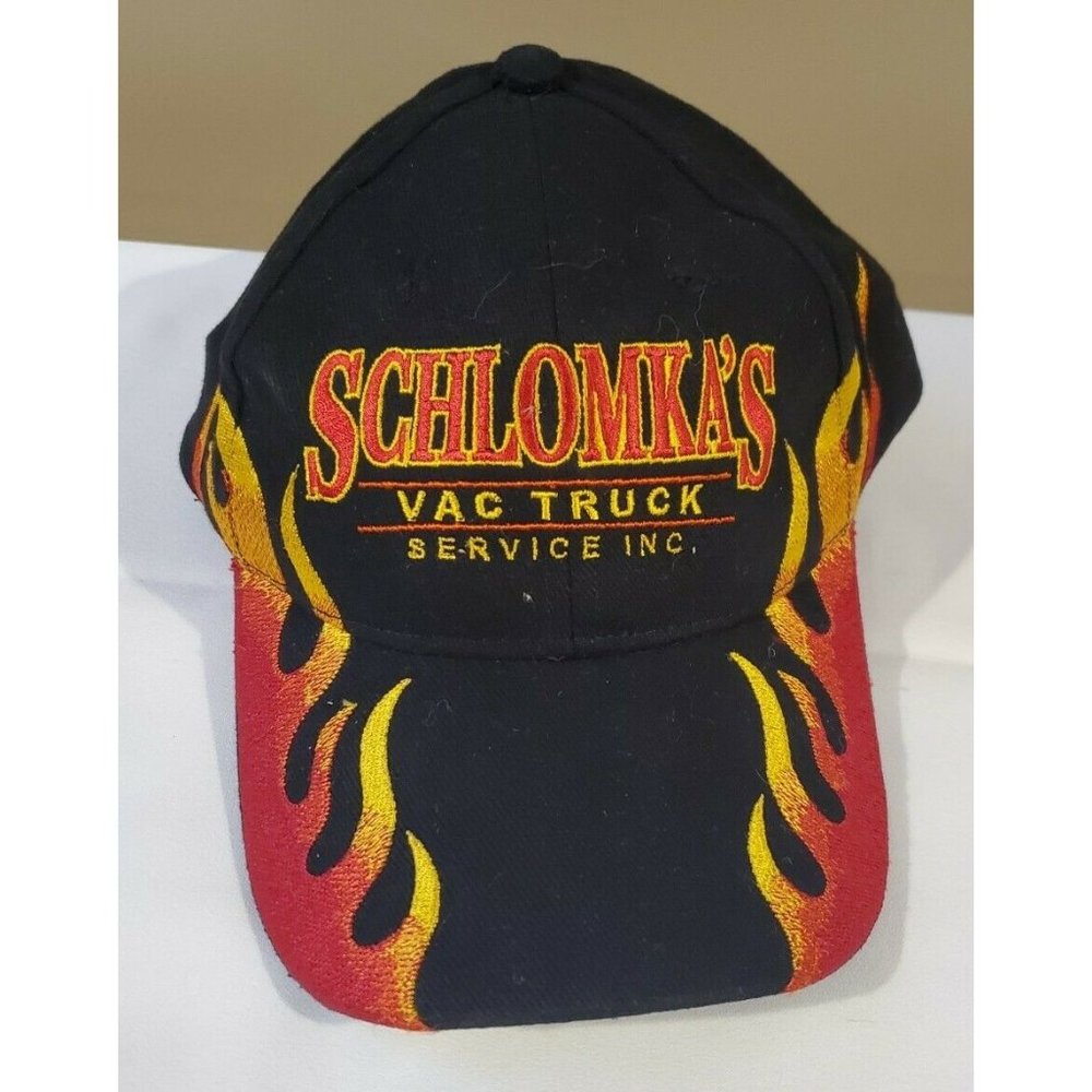 Schlomka's Vac Truck Service Inc Flame Adjustable Ball Cap